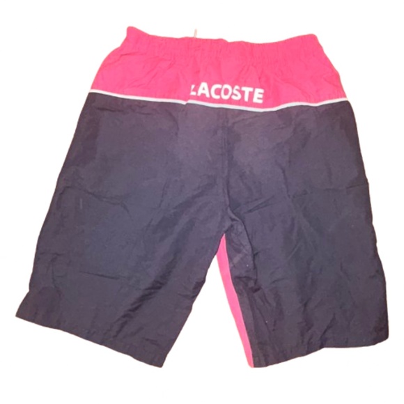 Lacoste SWIM TRUNKS Shorts Pink Gray - Picture 8 of 9